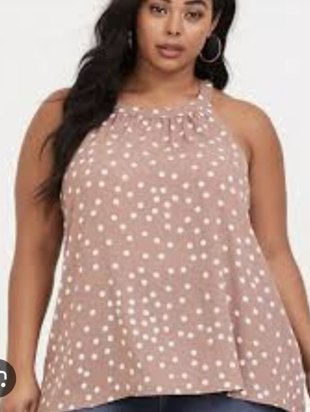 Torrid Georgette High Neck Tank Top